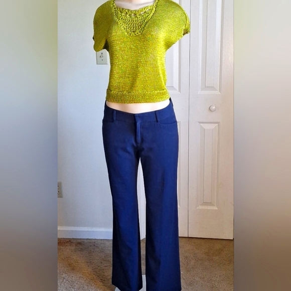 Michael Kors Women's Navy Blue Trousers, Size 8 - Picture 2 of 8